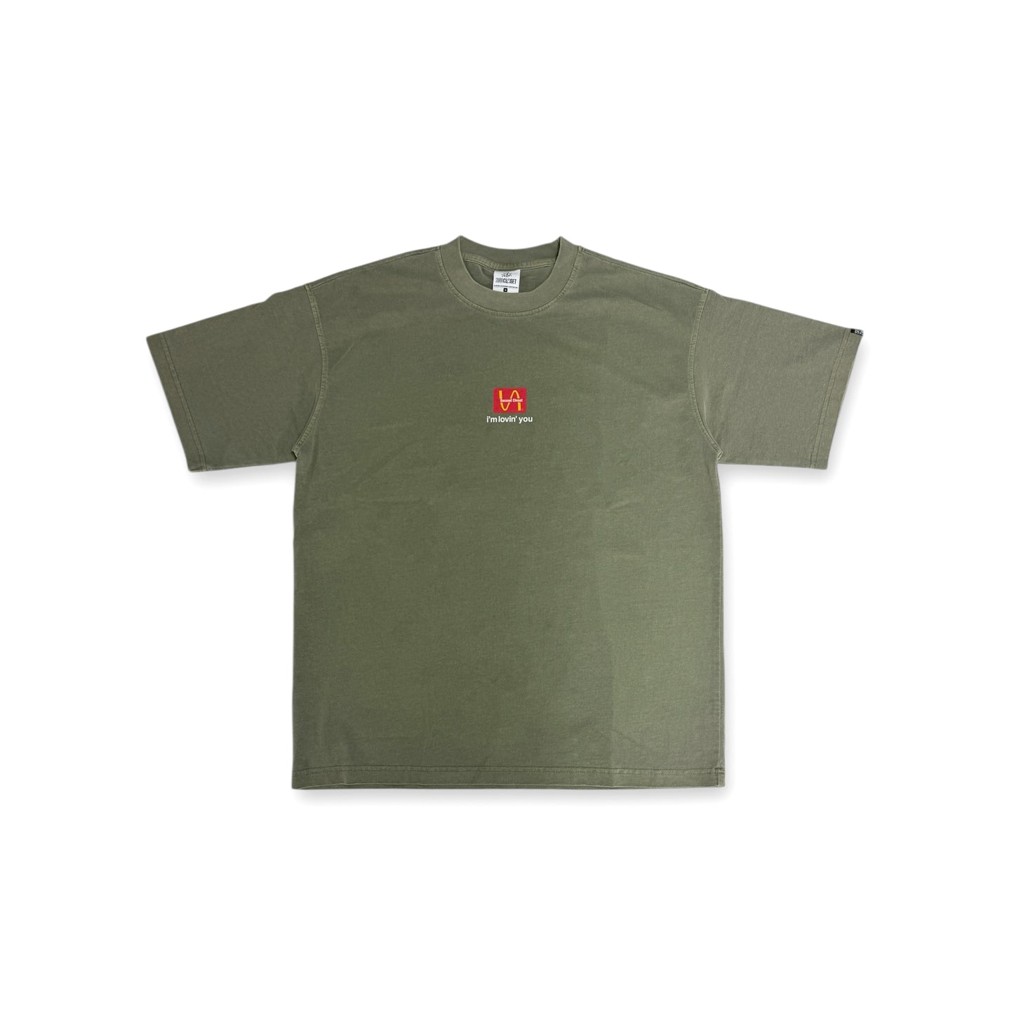 “McRECEIPT” ACID WASHED T-SHIRT