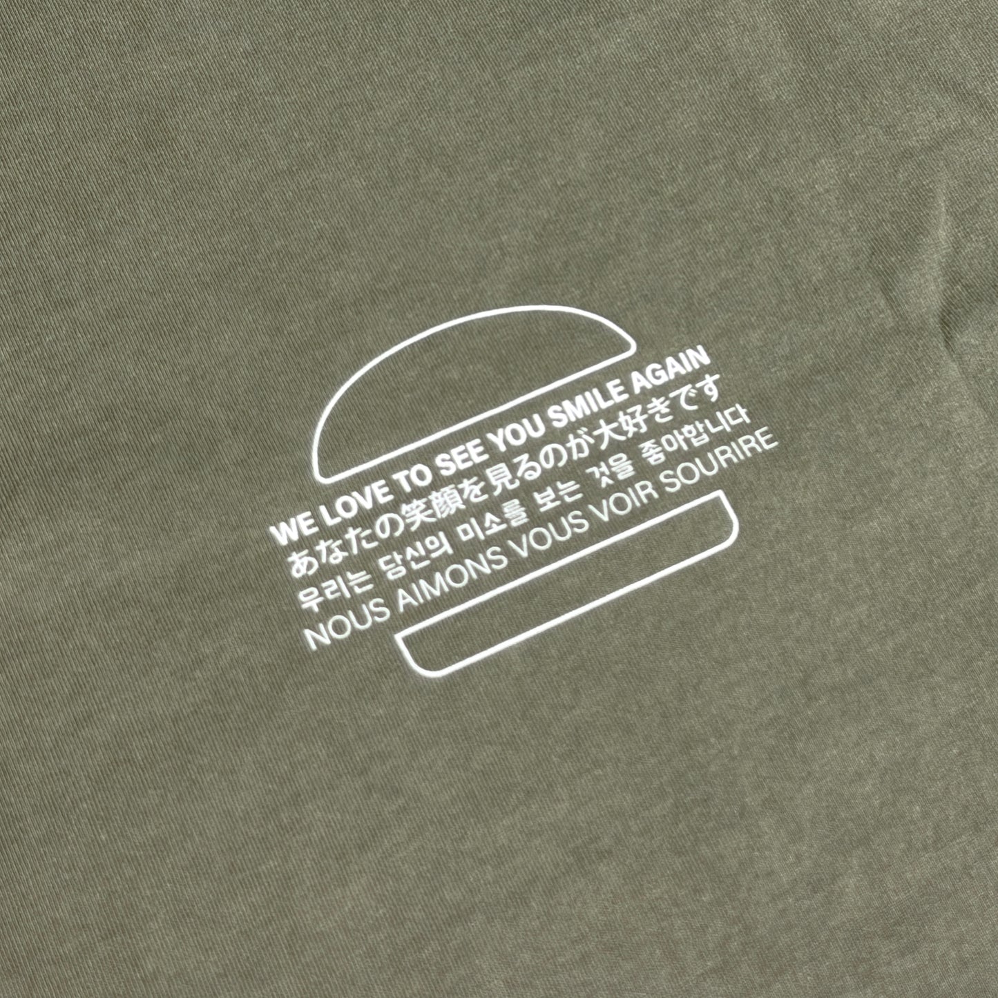 “McRECEIPT” ACID WASHED T-SHIRT