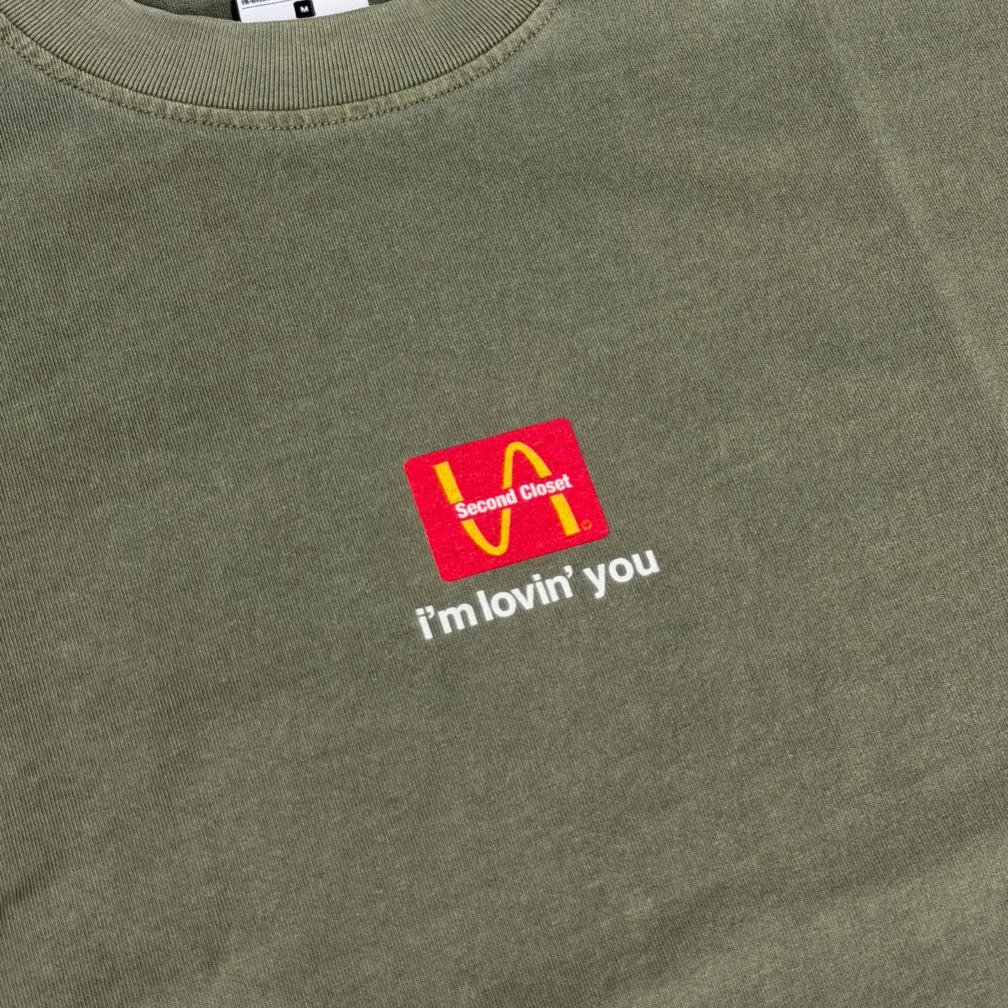 “McRECEIPT” ACID WASHED T-SHIRT