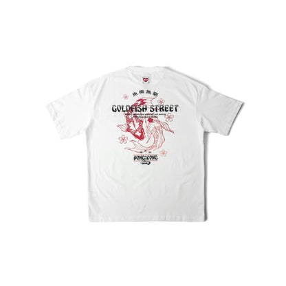 “GOLDFISH STREET”WASHED T-SHIRT