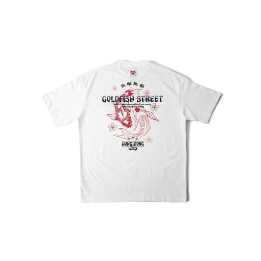 “GOLDFISH STREET”WASHED T-SHIRT