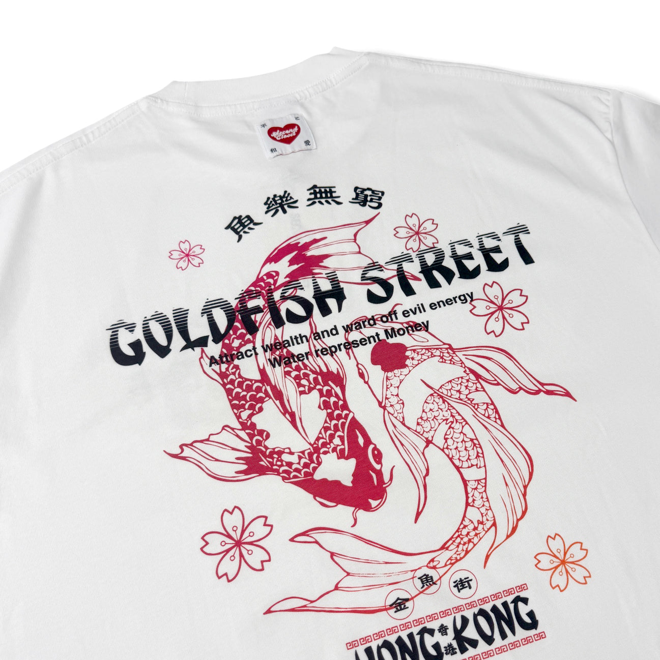 “GOLDFISH STREET”WASHED T-SHIRT