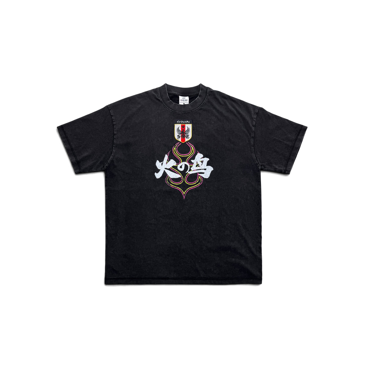 “FIRE BIRD”YOUTHQUAKE  WASHED T-SHIRT