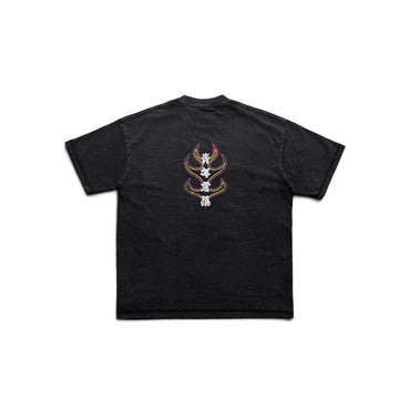 “FIRE BIRD”YOUTHQUAKE  WASHED T-SHIRT