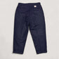 WOODBLOCK 2TUCK STRIPE WOOL TROUSER - NAVY