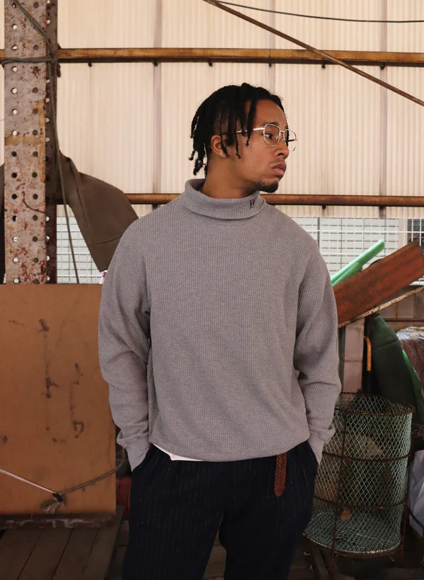 WOODBLOCK THERMAL TURTLE NECK - GREY