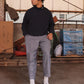 WOODBLOCK THERMAL TURTLE NECK - NAVY