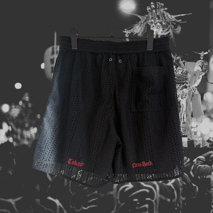 WJP × K'rooklyn KAGIAMI Relax Shorts - BLACK