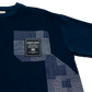 FXSS23-TE10-SASIKO DOUBLE PATCH POCKET TEE