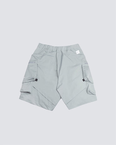 Multi-Pocket Nylon Shorts｜Lake Green