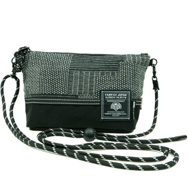 FF1320-SASHIKO MINI BIKE POUCH