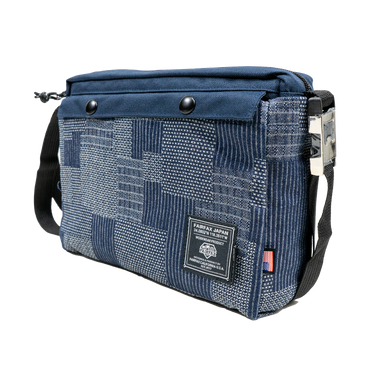 FF1410-SASIKO 2 WAY MESSENGER TOTE