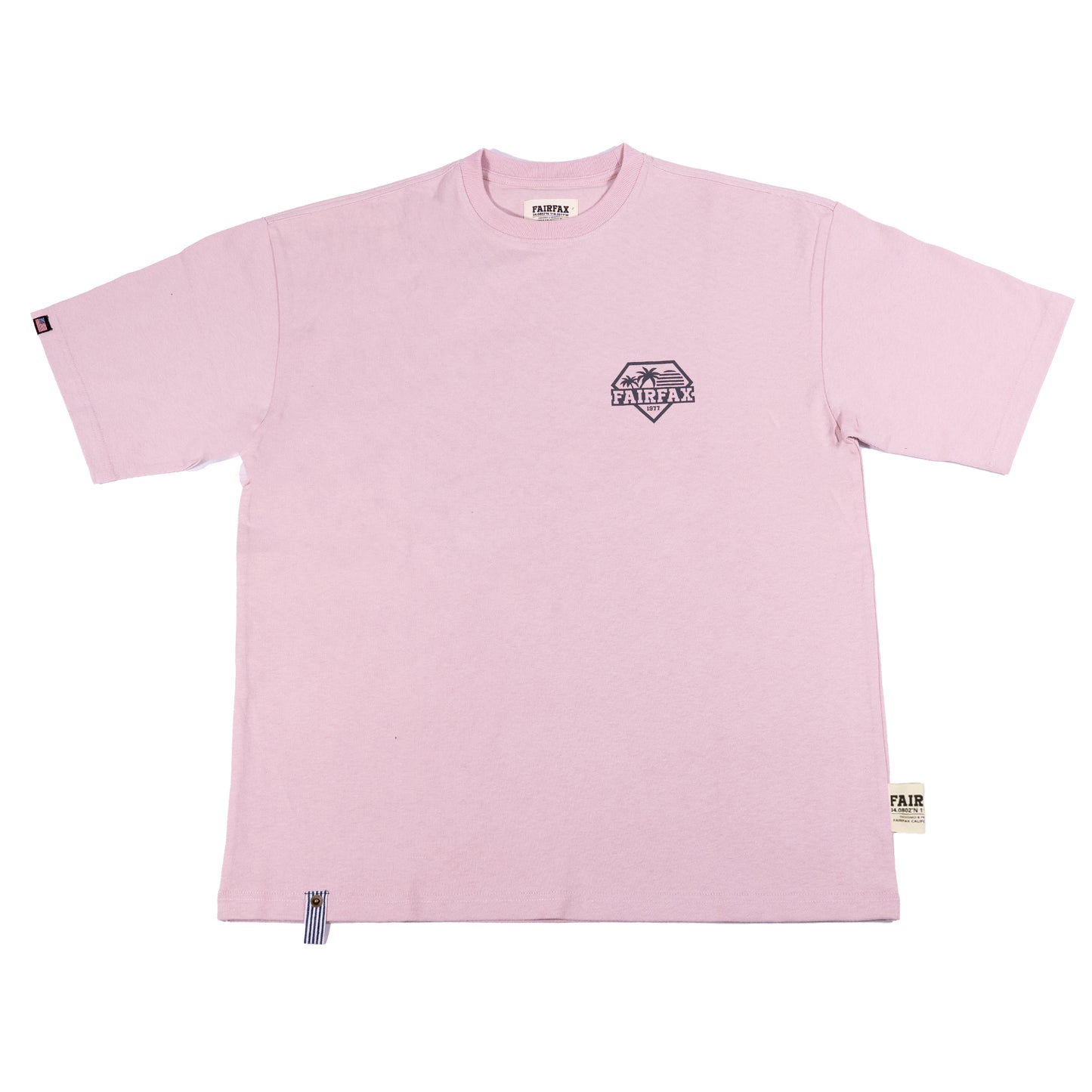 FFX22001-FAIRFAX STRIPES LOGO TEE