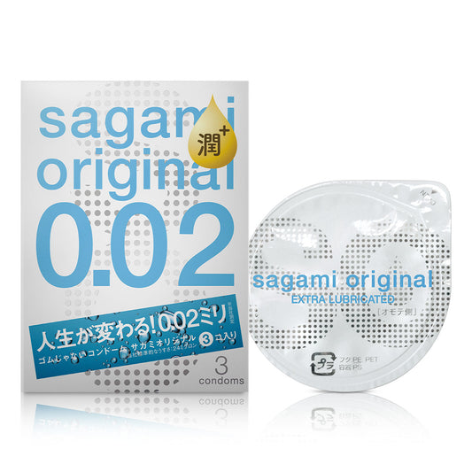 Sagami Original 0.02 Extra Lubricated 3's