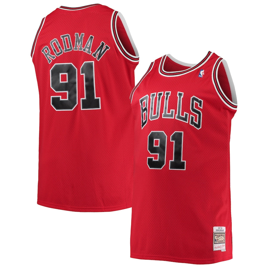 [ Pre-Order ] MITCHELL & NESS SWINGMAN JERSEY BULLS #91